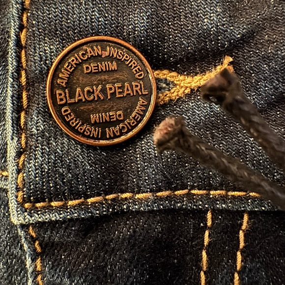 Black Pearl Denim Los Angeles Mia Dark Blue Women’s Shorts Size 3 - Picture 10 of 13